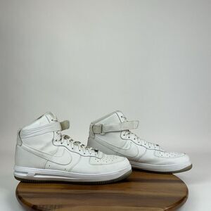 Mens‎ Nike Air Force 1 Summit White Light Bone Casual Sneakers Shoes Size 14 D